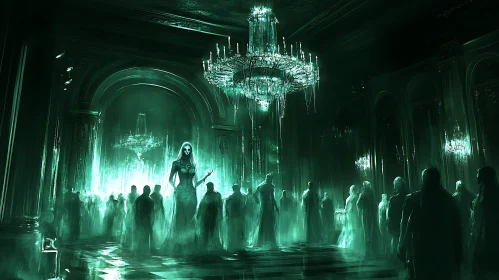 Ethereal Specters in Emerald Light