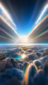 Celestial Light Dance Above the World