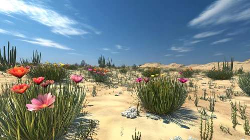 Arid Beauty: Flowers in the Desert