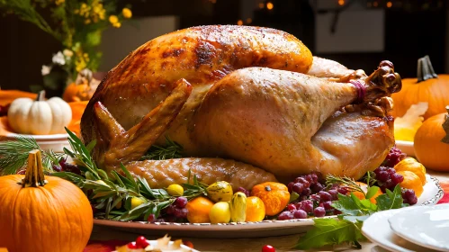 Autumnal Turkey Feast Still Life