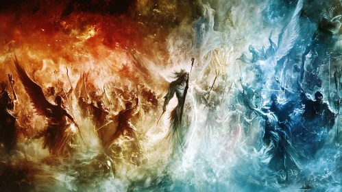 Epic Clash of Angels and Demons