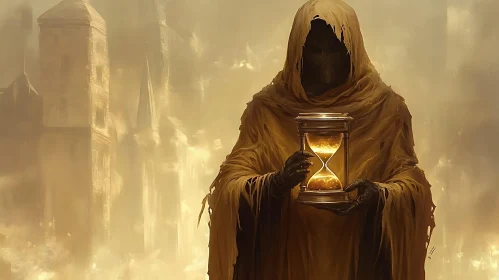 Time Keeper in Golden Haze