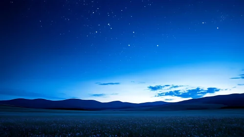 Night Sky and Field