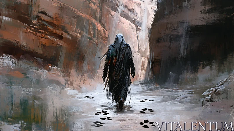 AI ART Canyon Walker Painting