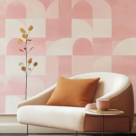 Elegant Pastel Living Space Design