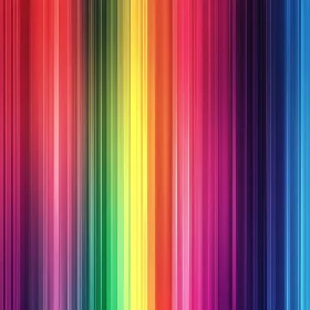 Rainbow Gradient Vertical Lines Art