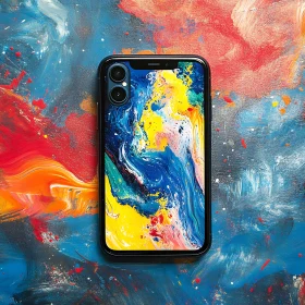 Colorful Abstract Art Phone Case Design