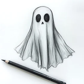 Simple Ghost Drawing