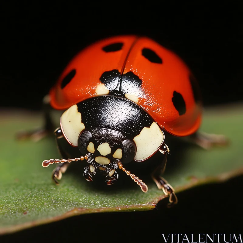 AI ART Close-up of a Ladybug in Nature