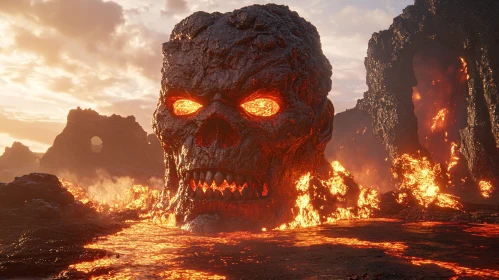 Lava Skull