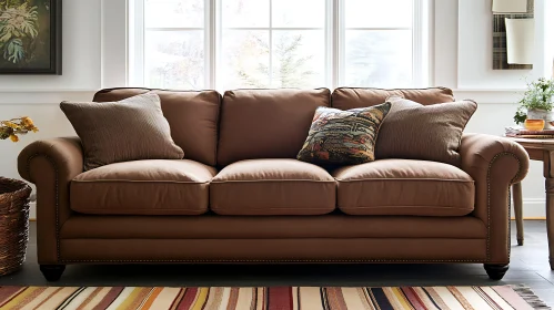 Comfortable Living Room Couch Setting