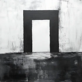Minimalist Monochrome Painting