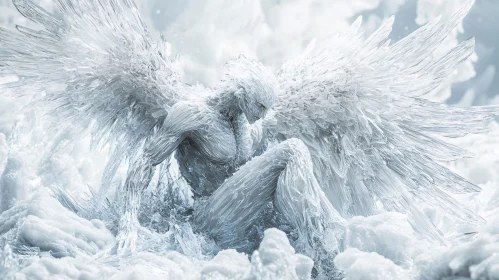 Frozen Angel: A Study in Ice and Light