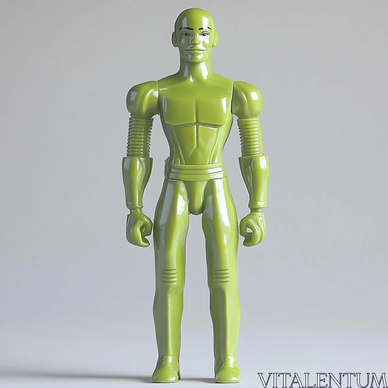 Vintage Style Robot Toy AI Image