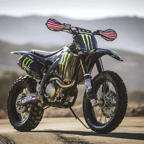 Off-Road Motorcycle with Bold Graphics
