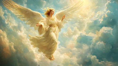 Angel in the Clouds Art