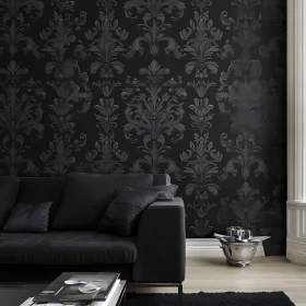 Sophisticated Dark Room with Sofa