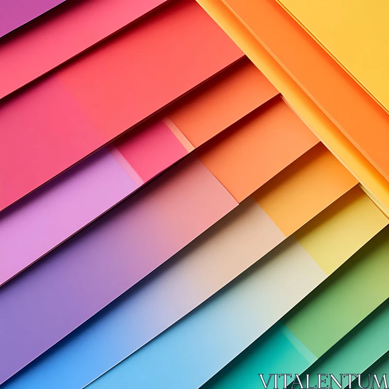 Colorful Paper Palette AI Image