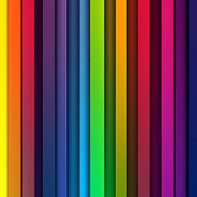 Abstract Rainbow Color Bars Illustration