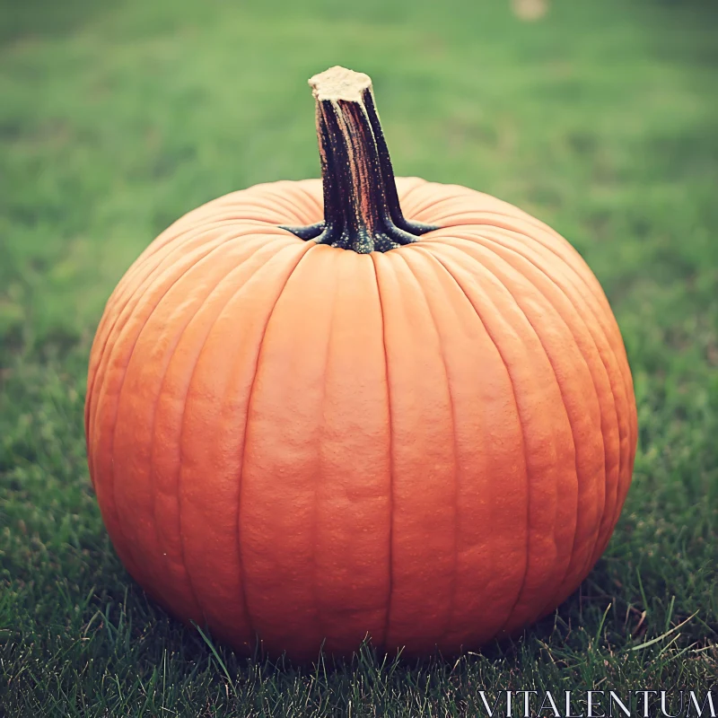 Autumn Pumpkin Still Life AI Image