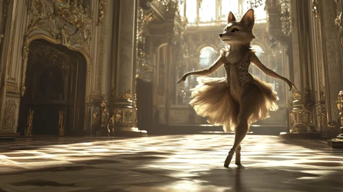 Ballerina Fox in Golden Hall