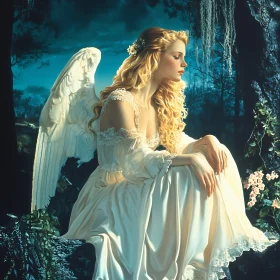 Guardian Angel in Tranquil Setting