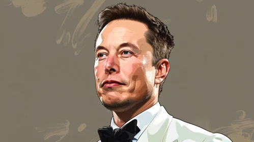 Elon Musk in Formal Attire