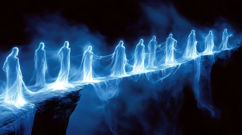 Spectral Figures Crossing Light Bridge