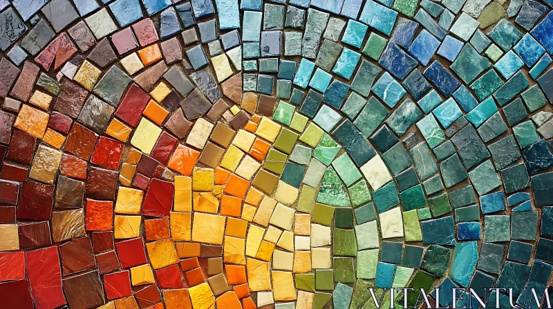 Vivid Geometric Mosaic AI Image