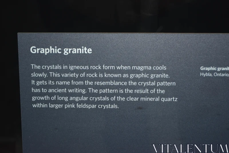 PHOTO Deciphering Graphic Granite