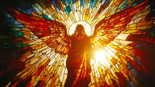 Angel in Stained Glass Splendor