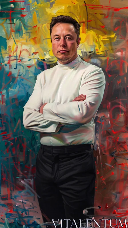 AI ART Artistic Portrait of Elon Musk