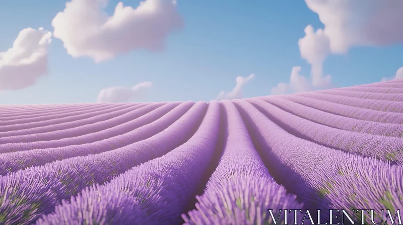 AI ART Endless Lavender Field