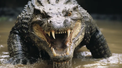 Captivating Crocodile: A Powerful Image of a Predatory Reptile