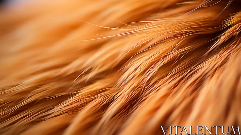 Close Up of Red Cat Fur: A Study in Texture and Color AI Image
