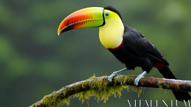 Exotic Toucan in Rainforest - Nature's Beauty Unveiled AI Image