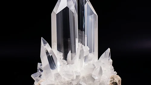 Impressive Quartz Crystal Cluster Display - Abstract Art