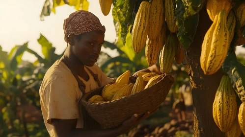 Cocoa Harvest in the Tropics