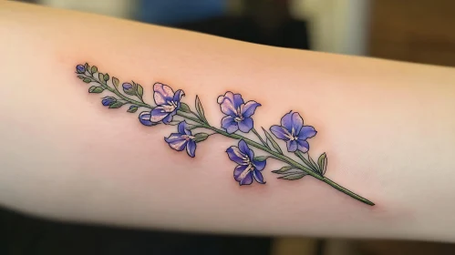 Exquisite Floral Arm Tattoo