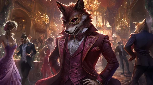 Fox in Suit at Grand Ball