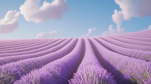 Endless Lavender Field