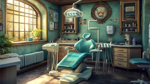 Sunlit Dental Clinic Room