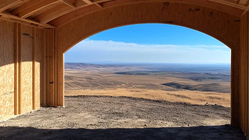 Framed Landscape: Hills and Sky