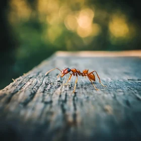 Detailed View of Ant in Nature