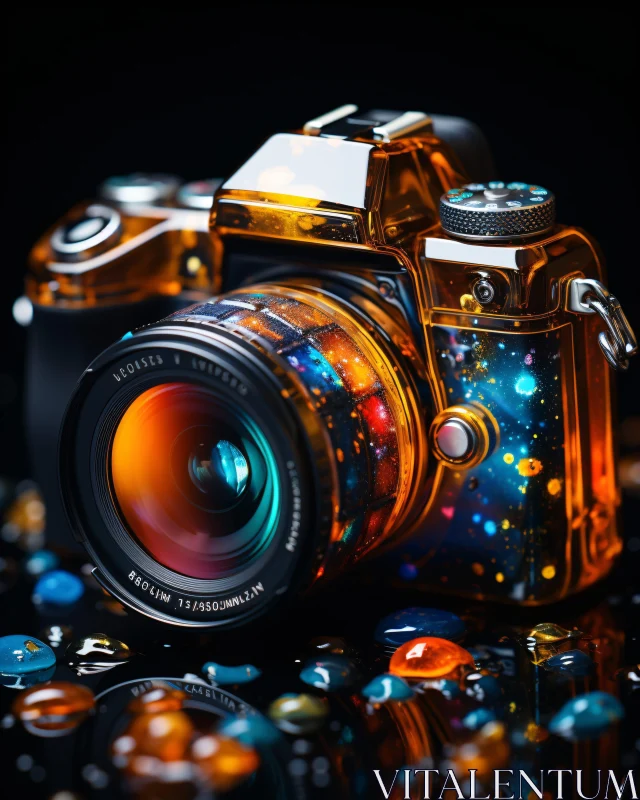 Starry Camera with Cosmic Design AI Image