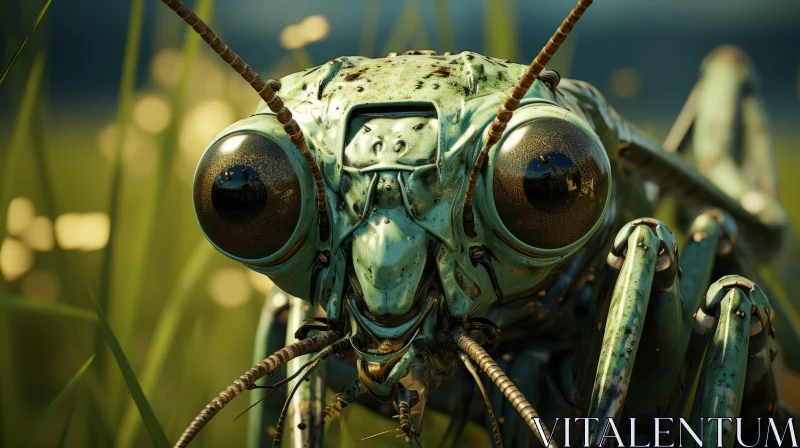 Insect Portrayal: A Surreal Fusion of Reality and Post-Apocalyptic Imagery AI Image