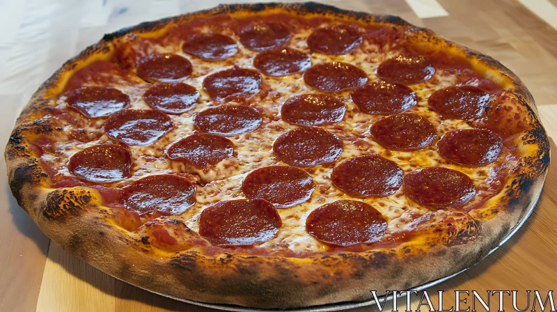 AI ART Crispy Pepperoni Pizza