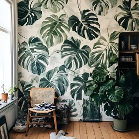 Tropical Interior with Monstera Design