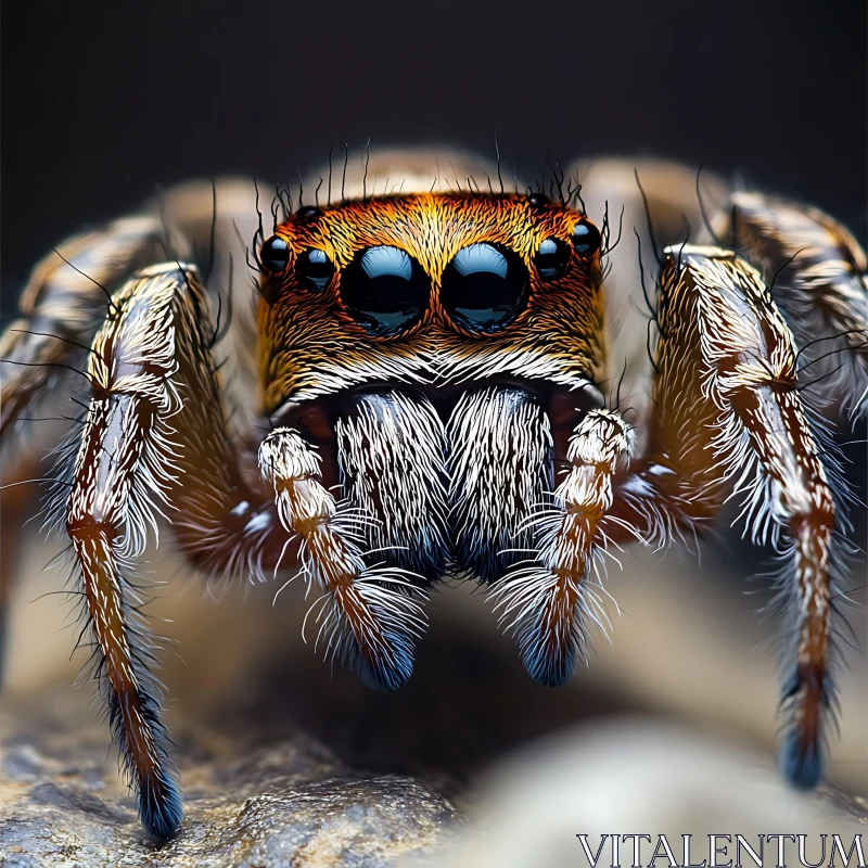 Spider Macro Close-up AI Image