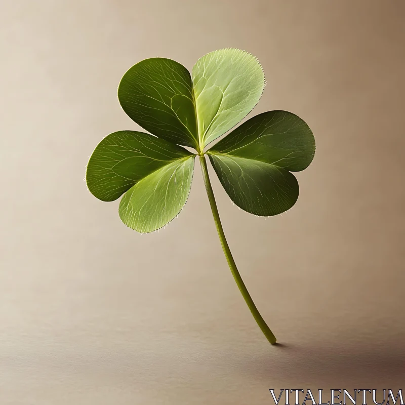 Isolated Green Clover AI Image